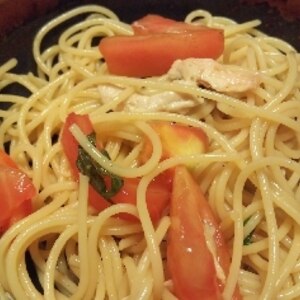 トマトの冷製パスタ